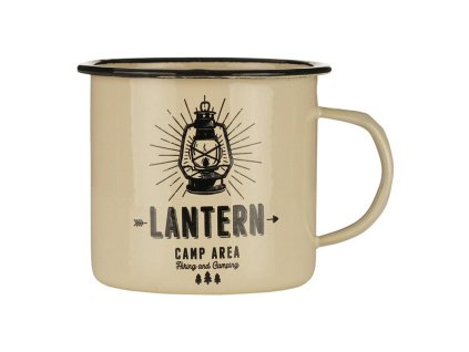 Hrnek Outdoor Lantern smaltovaný 500 ml PÍSKOVÝ