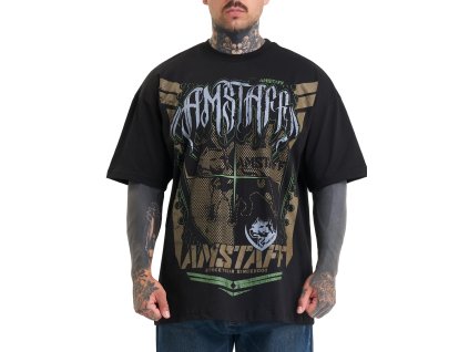 Amstaff pánské triko +Dog+ black (Velikost L)