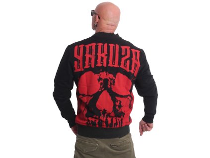 Pánská mikina Yakuza na zip Tweak zip Mock neck 22039 chilli pepper