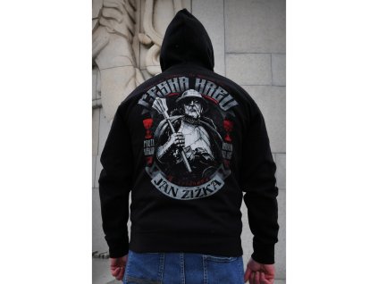 pánská mikina s kapucí Česká krev Jan Žižka (Velikost L)