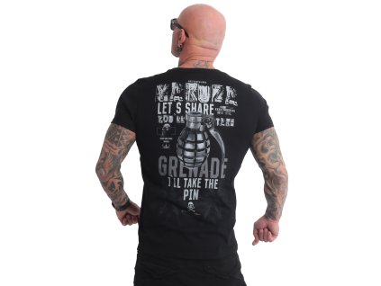 Pánské triko Yakuza Grenade TSB 22016 Black (Velikost 4XL)