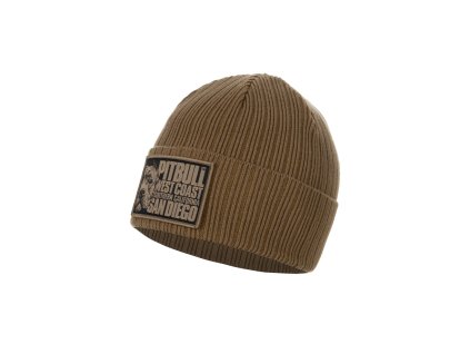 PitBull West Coast - zimní čepice SILVAS BLOOD DOG hnědá (Velikost one size)