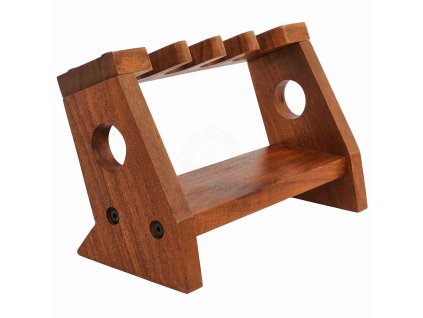 Dřevěný stojan na 4 pistole a revolvery – masiv akátu - Outlet