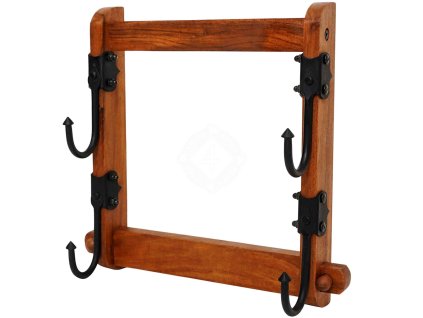 Nástěnný držák pro dvě zbraně – dřevěný masiv - Outlet