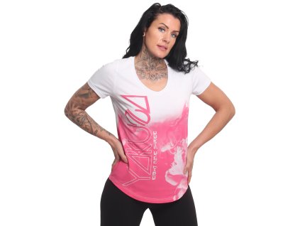 Dámské triko Yakuza Float Curved 24131 white (Velikost S)