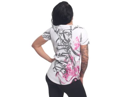 Dámské triko Yakuza Dark Skull 24133 white (Velikost XS)