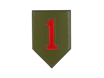 Znak kovový 1st Infantry Division se samolepou