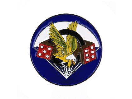 Znak kovový 506th Parachute Infantry Regiment se samolepou