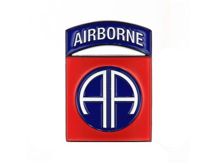 Znak kovový 82nd Airborne Division se samolepou