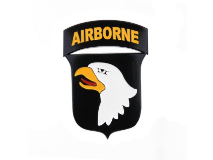 Znak kovový 101st Airborne Division se samolepou