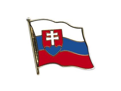 Odznak vlajka SLOVENSKO vlající