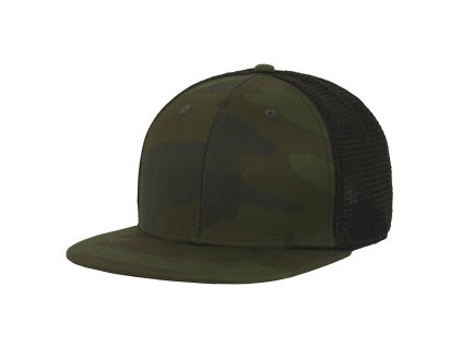 Čepice TRUCKER síťovaná MIDNIGHT WOODLAND CAMO