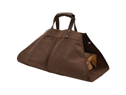Taška BACKWOODS na dřevo plátěná EARTH BROWN