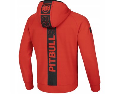 PitBull West Coast - pánská KPZ mikina HERMES červená (Velikost M)