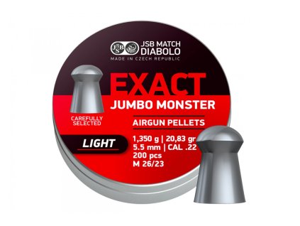 Diabolo JSB Exact Jumbo Monster Light 5,52mm 200ks