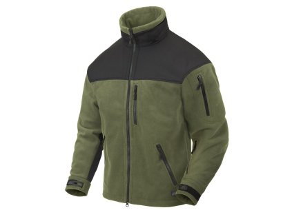 Bunda CLASSIC ARMY WINDBLOCKER ZELENÁ/ČERNÁ (velikost XS)