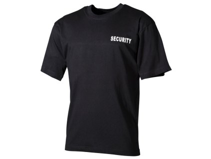 Triko SECURITY krátký rukáv ČERNÉ (velikost XL)