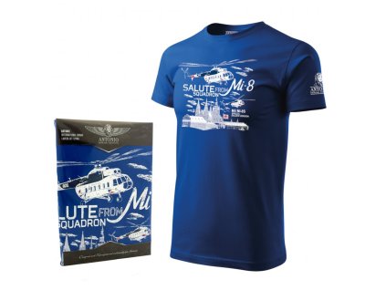 Triko letka Mi-8 SALUTE MODRÉ (velikost 3XL)