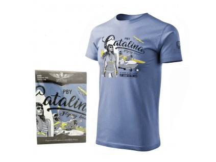 Triko létající loď PBY CATALINA MODRÉ (velikost 3XL)