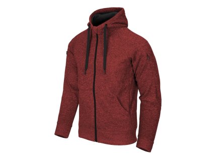 Mikina COVERT TACTICAL ČERVENÁ MELANŽ (velikost S)