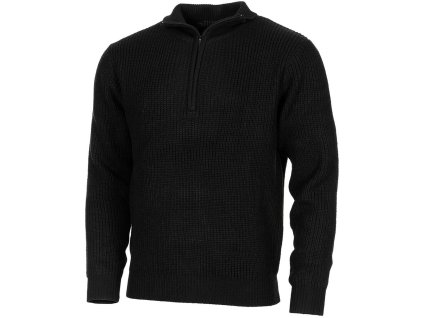 Svetr islandský TROYER se zipem ČERNÝ (velikost 3XL)