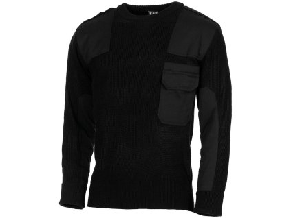 Svetr BW s náprsní kapsou ACRYL ČERNÝ (velikost 62)