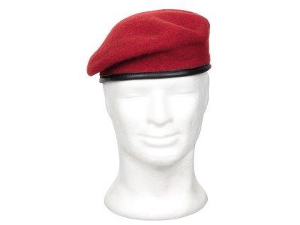 Baret COMMANDO korálově ČERVENÝ (velikost 61)
