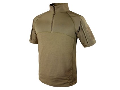 Košile taktická COMBAT krátký rukáv TAN (velikost S)