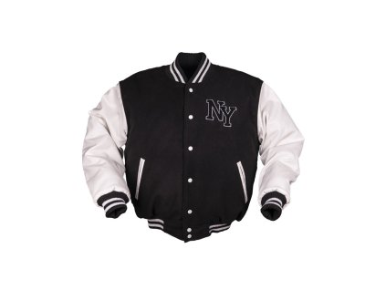 Bunda NY baseball ČERNO/BÍLÁ (velikost 3XL)