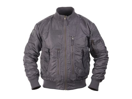 Bunda pilotní US TACTICAL ŠEDÁ (velikost S)