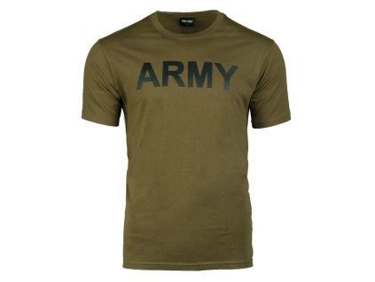Triko krátký rukáv s nápisem ARMY ZELENÉ (velikost 3XL)