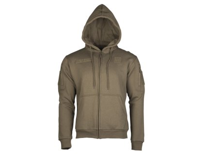 Mikina TACTICAL se zipem RANGER GREEN (velikost 3XL)
