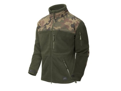 Bunda INFANTRY fleece ZELENÁ/WOODLAND POLSKÝ (velikost 3XL)