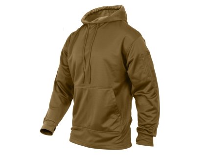 Mikina CONCEALED CARRY s kapucí COYOTE BROWN (velikost 3XL)