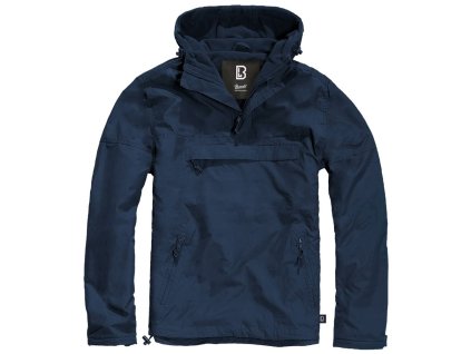 Bunda větrovka s kapucí WINDBREAKER MODRÁ