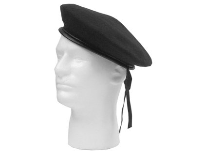 Baret MONTY vlněný ČERNÝ