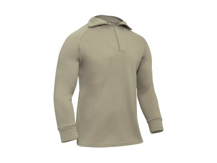 Triko funkční US ECWCS se zipem PÍSKOVÉ (velikost M)