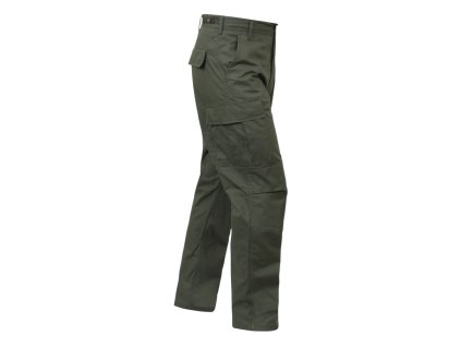 Kalhoty BDU bavlna rip-stop ZELENÉ (velikost L-L)