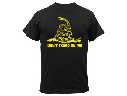 Triko DON´T TREAD ON ME ČERNÉ (velikost L)