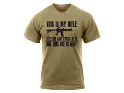 Triko THIS IS MY RIFLE COYOTE BROWN (velikost S)
