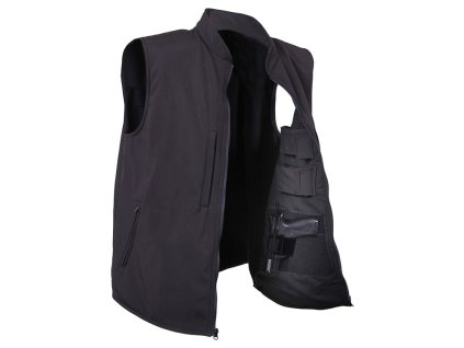 Vesta CONCEALED CARRY softshell ČERNÁ + Doprava zdarma na další nákup