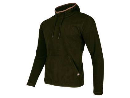 Mikina s kapucí COUNTRY fleece DARK OLIVE