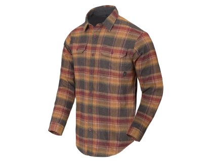 Košile GREYMAN dlouhý rukáv AMBER PLAID + Doprava zdarma na další nákup