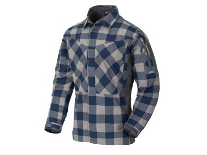 Košile MBDU flanel SLATE BLUE CHECKERED (velikost 3XL)