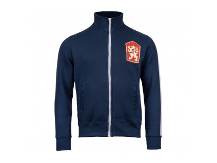 Mikina retro ČSSR s pruhem MODRÁ (velikost L)