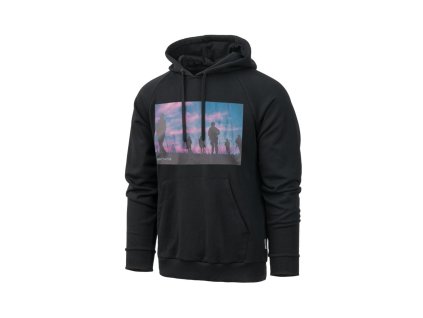 Mikina klokanka SUNSET ČERNÁ (velikost 3XL)