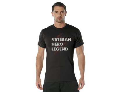 Triko VETERAN HERO LEGEND ČERNÉ