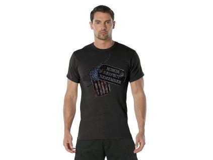 Triko HONOR RESPECT REMEMBER ČERNÉ (velikost 3XL)
