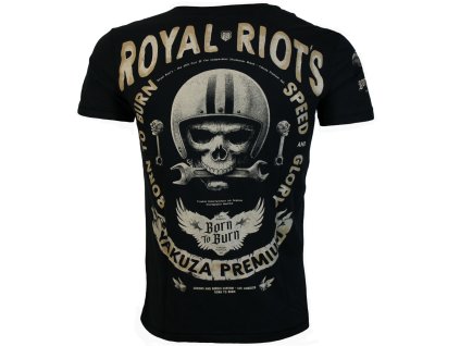 Pánské triko Yakuza Premium 3719 black VINTAGE (Velikost M)