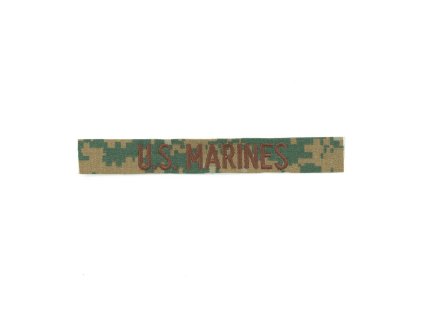 Nášivka "U.S. MARINES" hnědá nit MARPAT WOODLAND